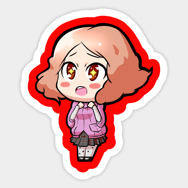 Chibi Haru Okumura - Persona 5 Sticker by MangaXai